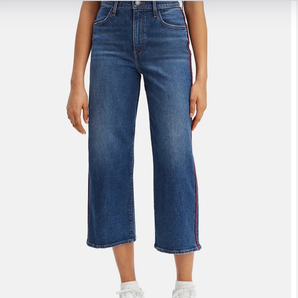 NWOT MILE HIGH CROPPED WIDE LEG LEVIS SIZE 30/27